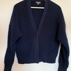 Point Sur Navy Blue Knit Cardigan